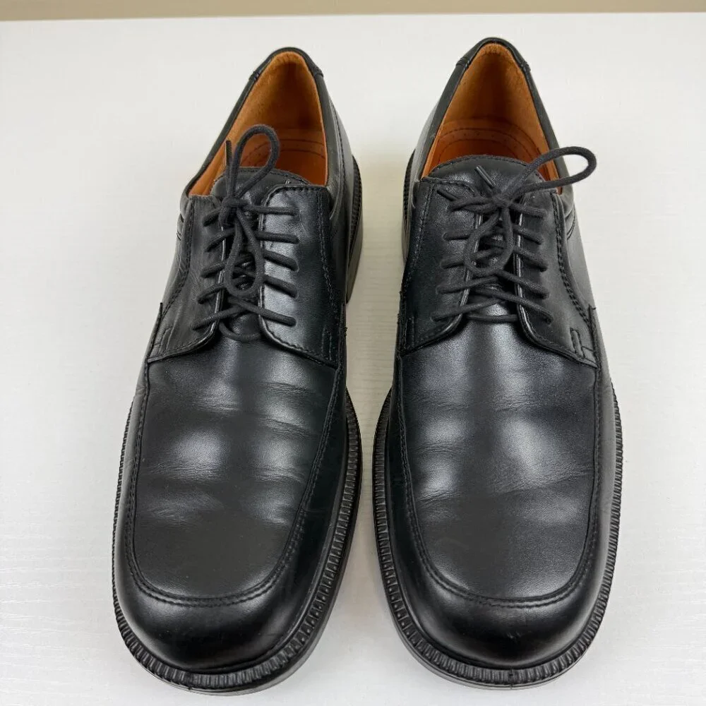 EUC ECCO City Black Leather Oxford Dress Shoes